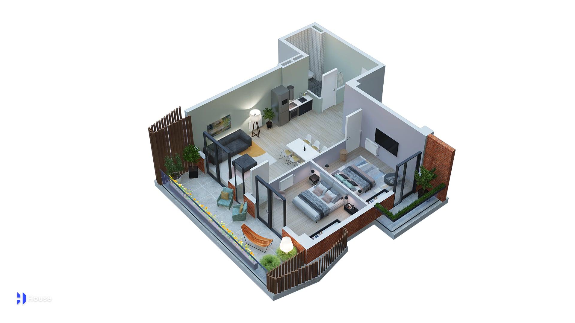 Продажа 3-комната New Building view 1