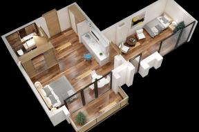 2 Room New Building For Sale view 2