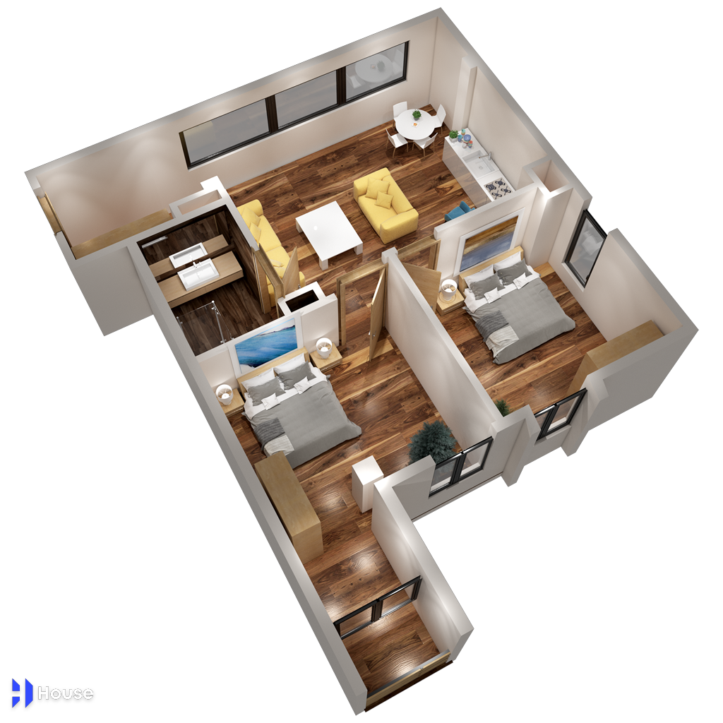 3 Room New Building For Sale view 1