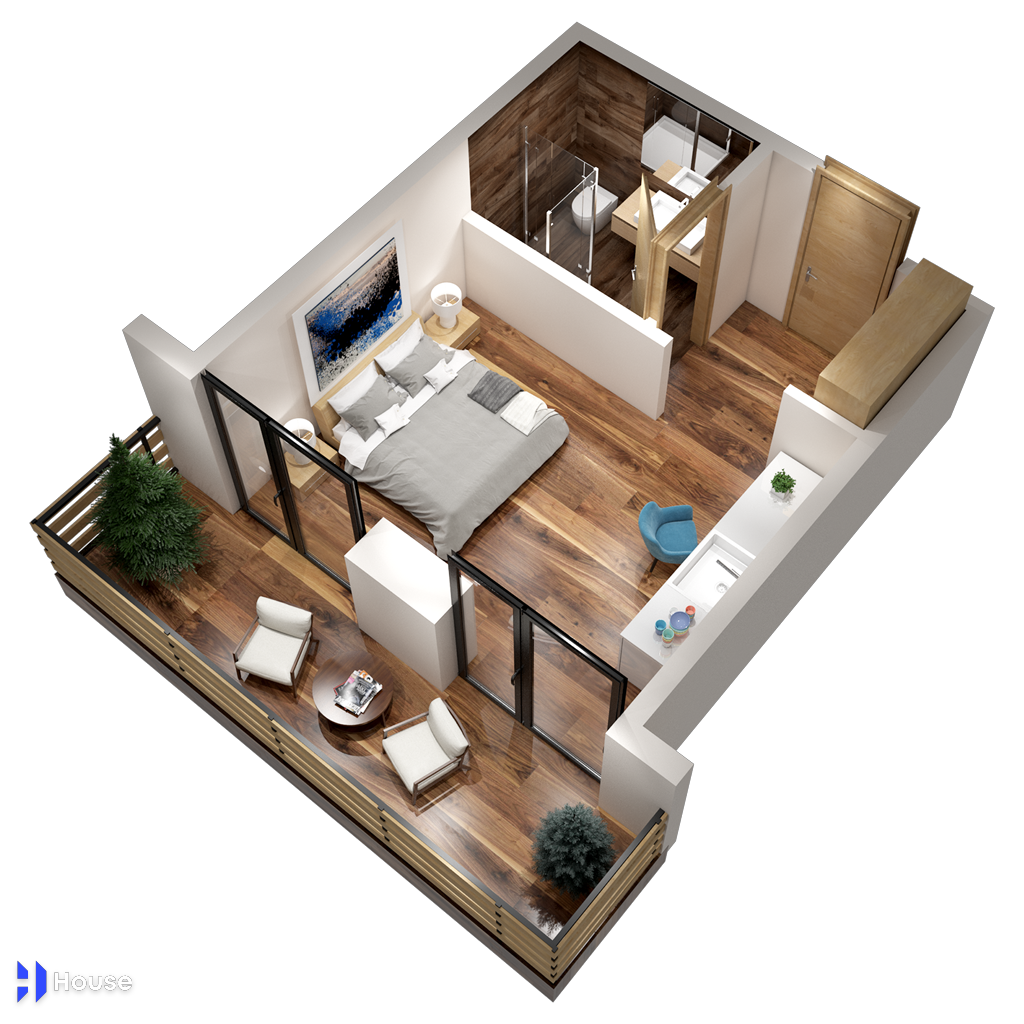 Продажа 1-комната New Building view 1