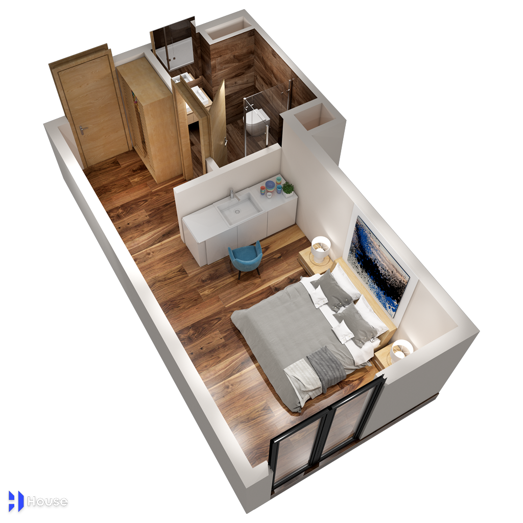 1 Room New Building For Sale view 1