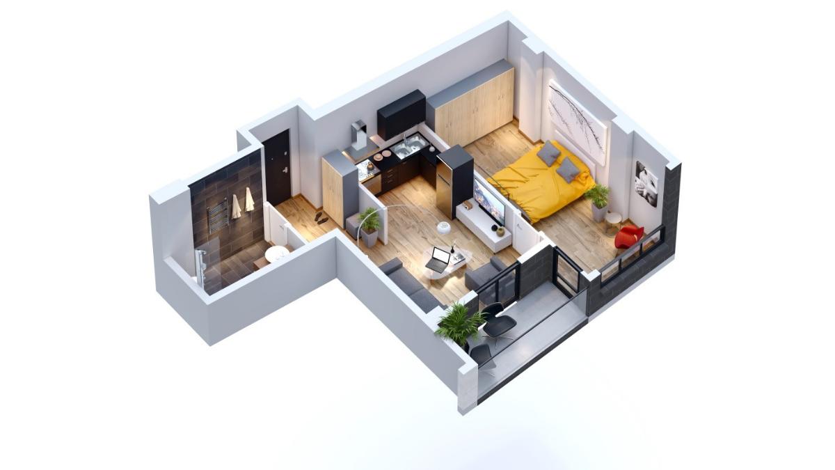 2 Room Under Construction For Sale view 9