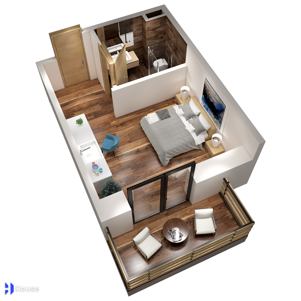 1 Room New Building For Sale view 1